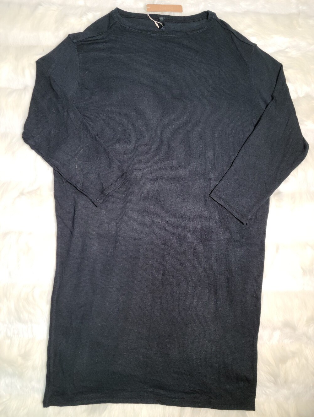 SKIMS Lightweight Modal Long Sleeve Tunic Black Onyx XS NEW